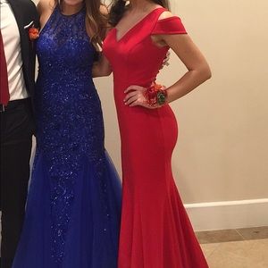 Red Prom Dress from David’s Bridal